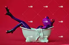 青蛙 浴缸 洗澡 松弛 放松 乐趣 个人卫生 数字 可爱的