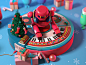 DJ Robot Xmas ver. christmas xmas robot character octane c4d 3d cinema4d