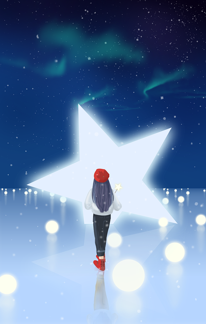 记得向星星许愿