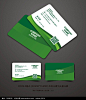 绿色环保名片设计CDR素材下载_企业名片设计模板