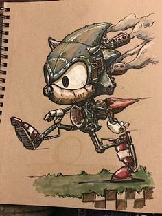 Robot sketch, Sonic ...