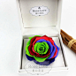 上海鲜花进口巨型玫瑰永生花礼盒野兽派roseonly风格roselove花店-淘宝网