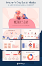 Fully customizable as a Google theme and PowerPoint presentation this social media marketing plan template is perfect for a Mothers Day campaign  - Marketing Plan ideas #MarketingPlan