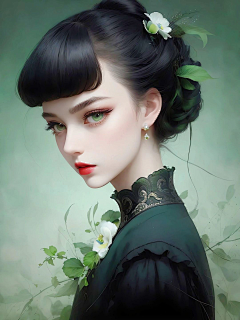 月滿汐楼采集到唯美画漫