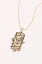 Slide View 1: The Moon Tarot Card Necklace #necklace