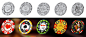 Poker chips : Graphic design of poker chips for online casino games.http://artforgame.com/