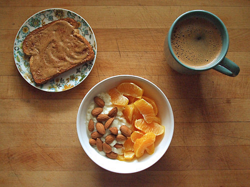 sprouted grain toast...