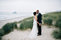 INTIMATE FOGGY OCEANFRONT WEDDING: KRISTIN + CHRIS