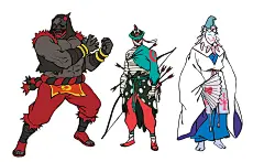 [cp]韩国画师「정」绘制的宝可梦拟人[哆啦A梦吃惊] via twi：dune5and ​[/cp]