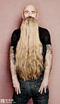 卡尼尔Fructis洗发水创意广告 男人的胡须女人的头发