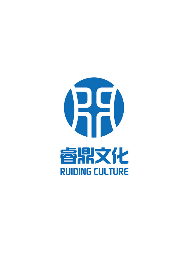 logo  鼎 文化logo  蓝色lo...