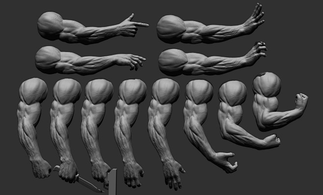 Male arm poses