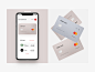 Bank App Concept creditcard card design bank web design card 2019 trends typography clean design branding vector logo ux minimal ui illustration 2019 design