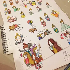简单易学人物小插画，趁着放假学起来吧！