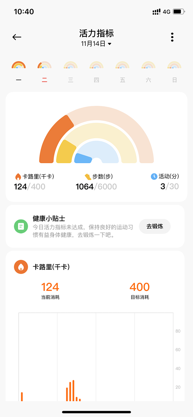 小米运动健康APP UI页面 小米手环-花瓣网