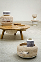 wicker + ceramic furniture series _ alberto fabbian