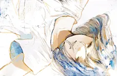 Orie日本插画师，她的画给人一种细腻清新、温暖又宁静的感觉，似乎一张使用了梦幻滤镜的照片。主题大多为各种风格的少女，表情刻划得十分生动，或宁静，或淡然，或忧伤。个人认为其画风应该是从水彩上延续的，清淡的色彩，叠加有层次的纹理，不过我认为最值得从Orie身上思考的是水彩的思路：刻画细节是为了看起来有丰富细节给人遐想，而不是真的还原细节。 (43)