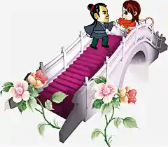 卡通牛郎织女动漫人物