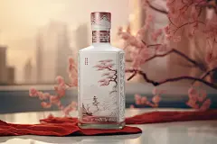 陶器酒杯酒水酒瓶白酒酒图片摄影图