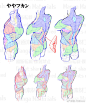 男生/女生人体动态、躯干 、骨骼、肌肉参考素材，画人体必备