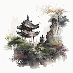 要努力画画喵~采集到水彩建筑