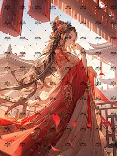 AI版权图古风女160