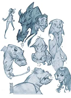 暗黑血统概念设计大师Paul &lt;wbr&gt;Richards的习作