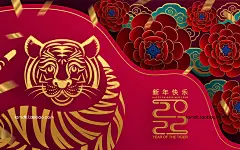 15款中国风2022年春节虎年新年红包贺卡海报吉祥图案矢量设计素材 Chinese New Year 2022 The Tiger Vector