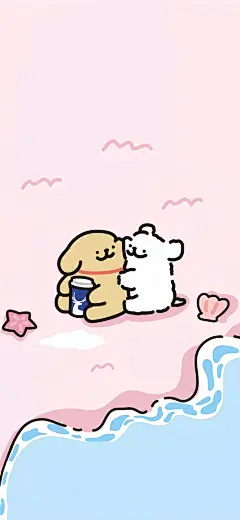 线条小狗春游壁纸_5__来自小红书网页版