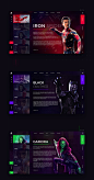 Infinity War - Web Site Concept Design on Behance