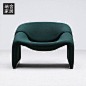 瑞舍 现代简约北欧设计师原创公共空间单人沙发样板间定制沙发