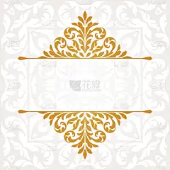 复古的邀请卡。