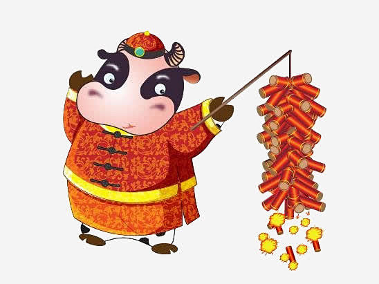 放鞭炮的小牛