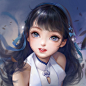 Xi Shi, Weiyao Wang : An avatar for a friend:),and it's also a fan work of the game named Honor of Kings.