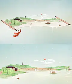 风景插画丨游九州。合集 - 小红书