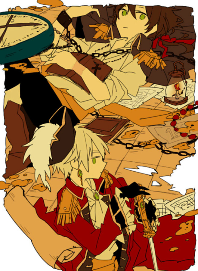 黑塔利亚aph好船组西英安东尼奥x亚瑟柯克兰