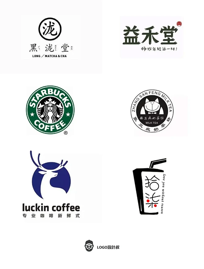 008灵感采集｜48组知名奶茶店logo设计-花瓣网