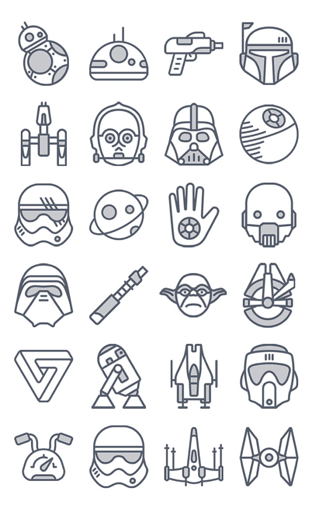 87#星球大战主题icon 图形图标lo...