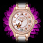 邦顿手表女款机械表全自动正品玫瑰金陶瓷女表时尚款镂空防水腕表
