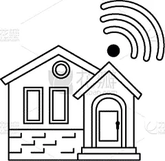 无线技术,外立面,交通标志,乡村,建筑外部,概念,房屋,城镇,图像,矢量