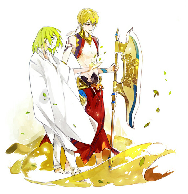03fategrandorder闪恩吉尔伽美什恩奇都p站スオウ