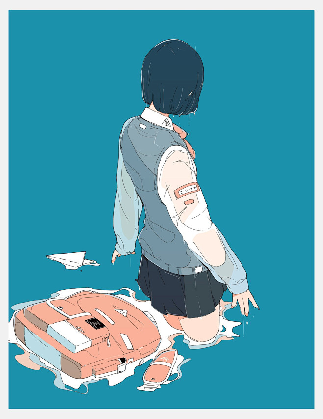❤关注公众号：星期五治愈星球，精美插画天...