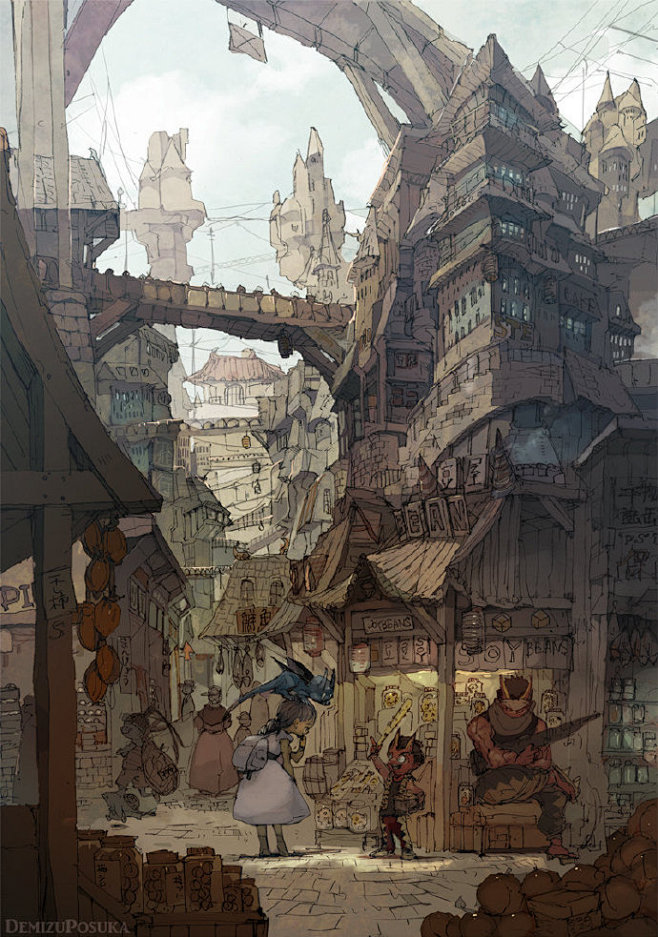 日本插画师 出水ぽすか(ポ～ン）#插画#...