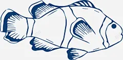 海洋生物手绘小鱼高清素材 世界海洋日 可爱小鱼 手绘小鱼 海洋生物 画画 绘画 免抠png 设计图片 免费下载