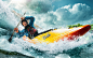 Whitewater kayaking on Behance