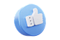 Free Social media like emoji 01 3D Icon