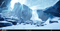 Gears 5 - Ice Cliffs, Stef Velzeboer : Screens of a variety of ice cliffs from Gears 5. Towards the end of production I made a few additions and changes to the shader for these cliffs. I also worked on the ice lakes and rocks/mountain materials seen in so