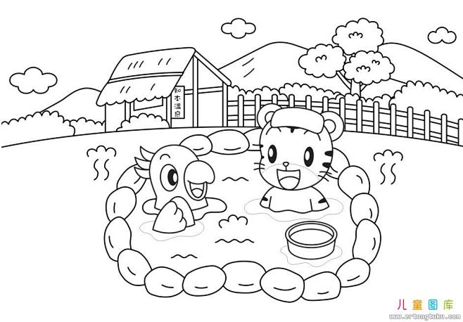 巧虎填色图片 巧虎涂色画大全_儿童动物填...