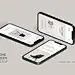 UI界面设计APP手机屏幕卡片矩阵分层展示样机PSD贴图模板素材3506-淘宝网
