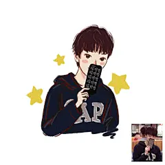 手绘Q版简萌情侣小头像卡通照片设计简笔漫画手绘手机壳图案定制-淘宝网